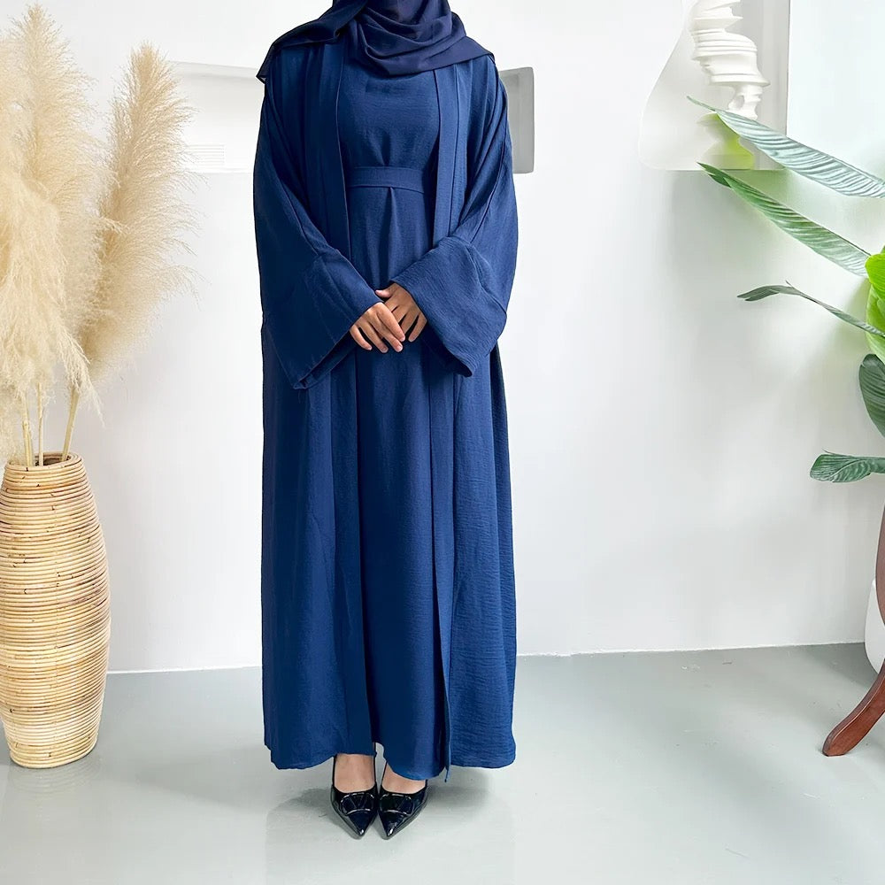 Open abaya with inner dress