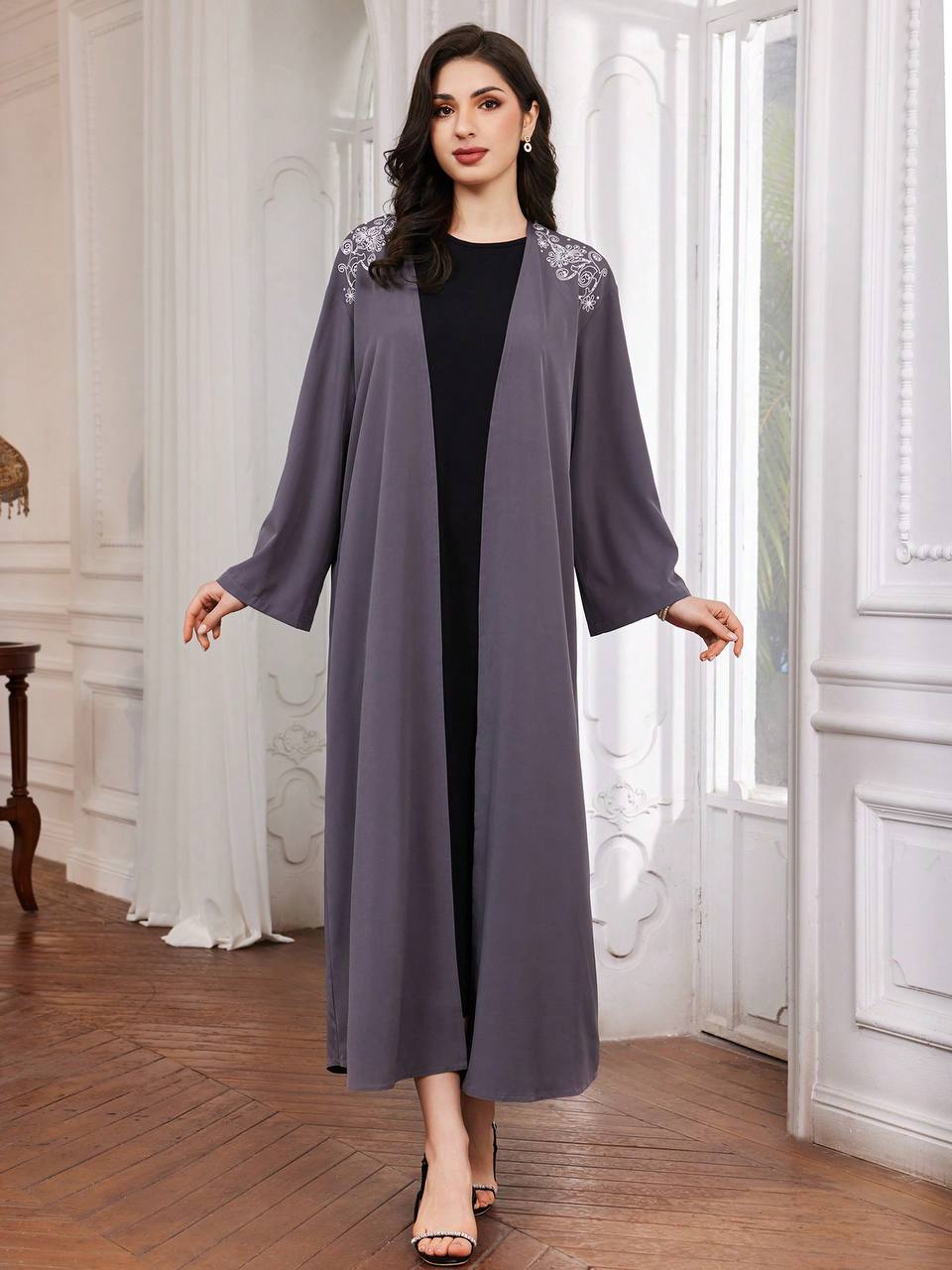 Open Front Abaya